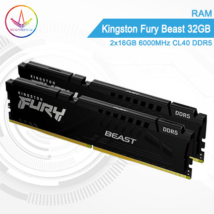 PC Gamer Bali 1 - RAM Kingston Fury Beast 32GB 2X16GB 6000MHz CL40 DDR5