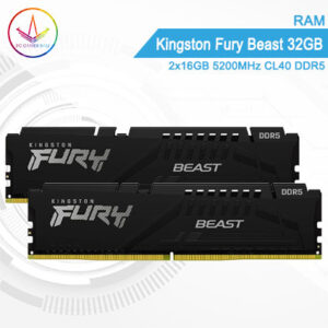 PC Gamer Bali 1 - RAM Kingston Fury Beast 32GB 2x16GB 5200MHz CL40 DDR5
