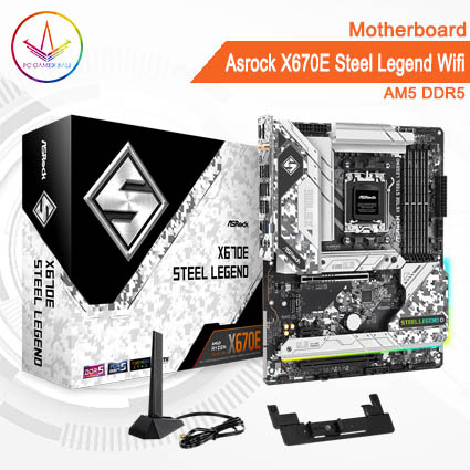 PC Gamer Bali - Motherboard Asrock X670E Steel Legend Wifi AM5 DDR5