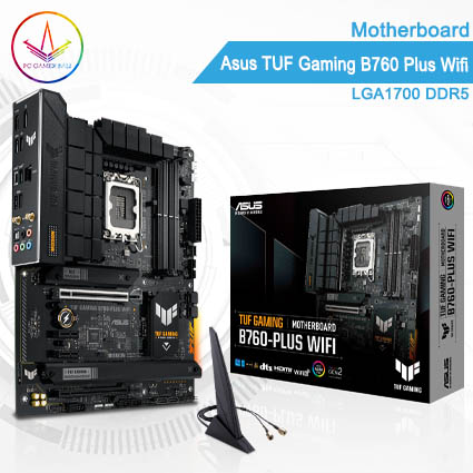 PC Gamer Bali - Motherboard Asus TUF Gaming B760 Plus Wifi DDR5