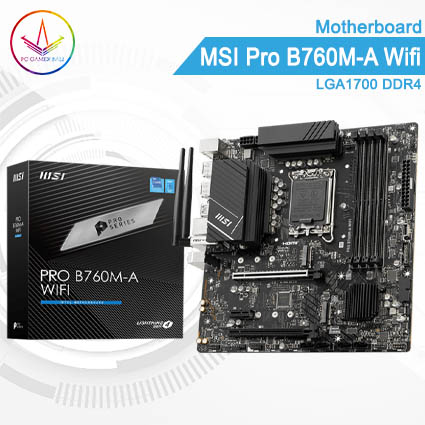PC Gamer Bali - Motherboard MSI Pro B760M-A Wifi DDR4 - LGA1700