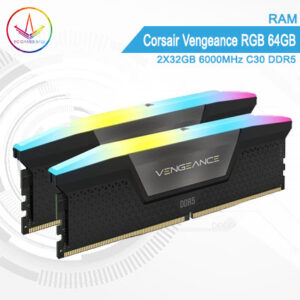 PC Gamer Bali - RAM Corsair Vengeance RGB 64GB 2X32GB 6000MHz C30 DDR5