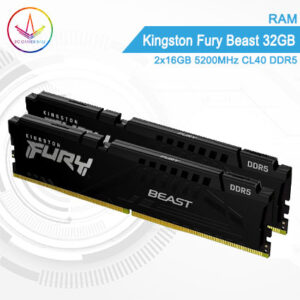 PC Gamer Bali - RAM Kingston Fury Beast 32GB 2x16GB 5200MHz CL40 DDR5