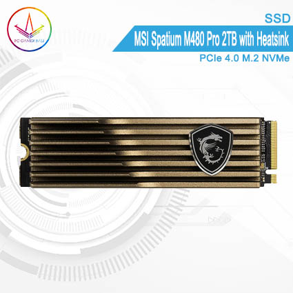 PC Gamer Bali 1 - SSD MSI Spatium M480 Pro 2TB with Heatsink PCIe 4.0 M.2 NVMe