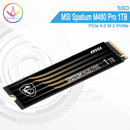 PC Gamer Bali - SSD MSI Spatium M480 Pro 1TB PCIe 4.0 M.2 NVMe