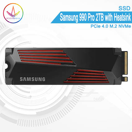 PC Gamer Bali - SSD Samsung 990 Pro 2TB with Heatsink PCIe 4.0 M.2 NVMe