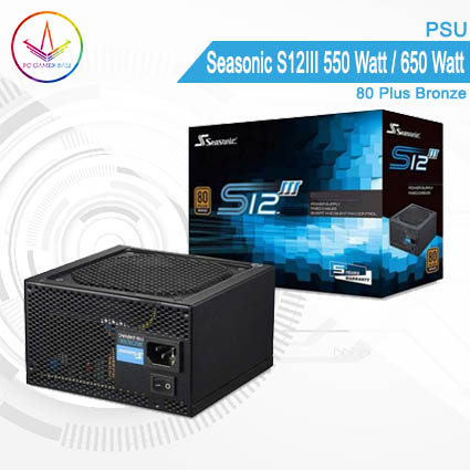 PC Gamer Bali - PSU Seasonic S12III 550 Watt 650 Watt 80 Plus Bronze