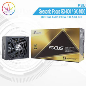 PC Gamer Bali - PSU Seasonic Focus GX 800W , GX 1000W 80 Plus Gold PCIe 5.0 ATX 3.0